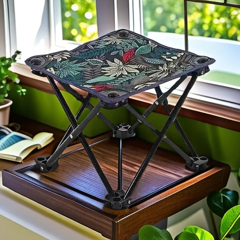 户外折叠马扎钓鱼便捷多功能超轻四角凳子