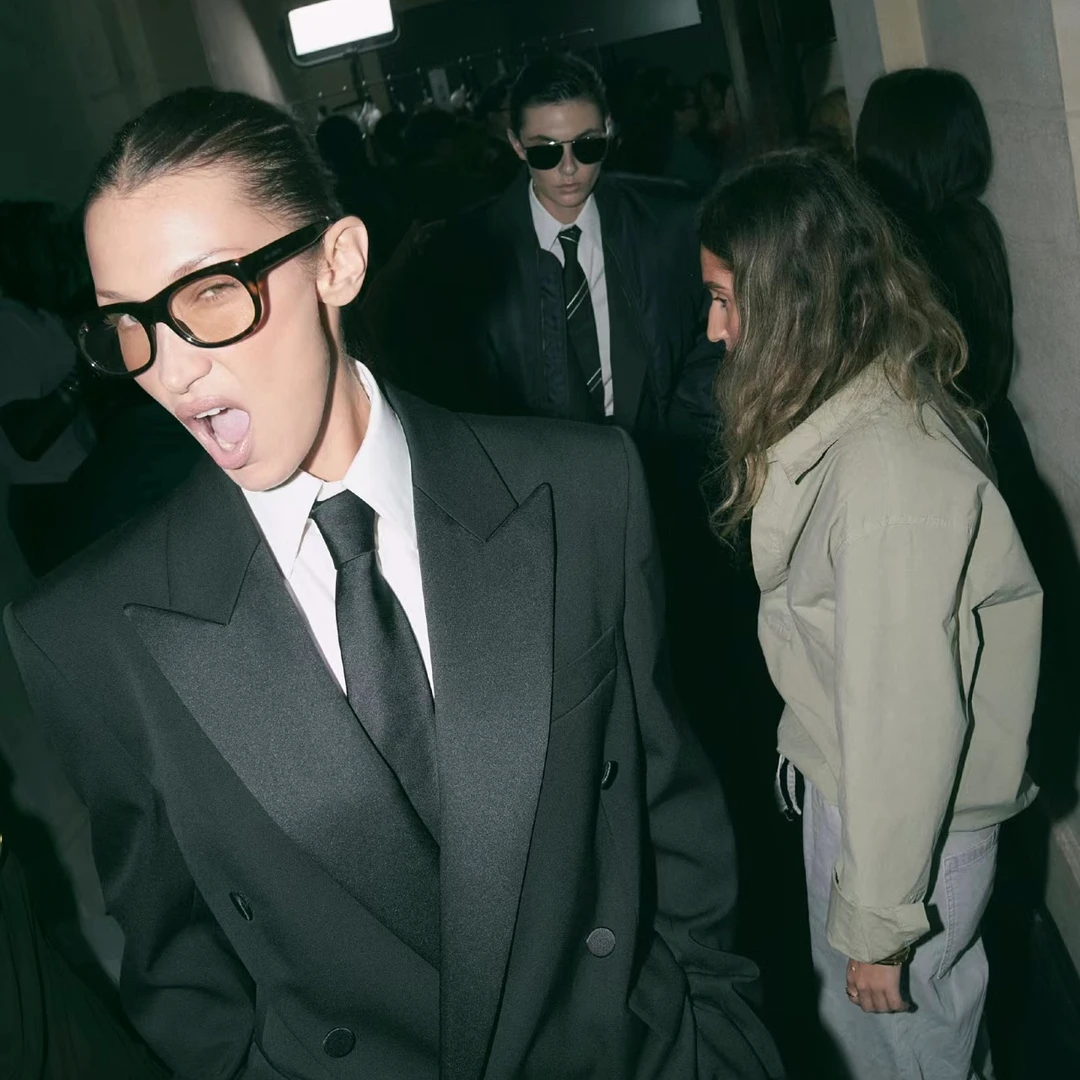 高端轻奢潮牌2025春夏短袖T恤男士经典双杠商务休闲圆领 半袖