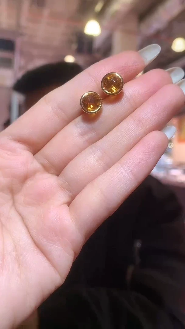 银S925镶嵌耳饰水晶【宝石世家严选】