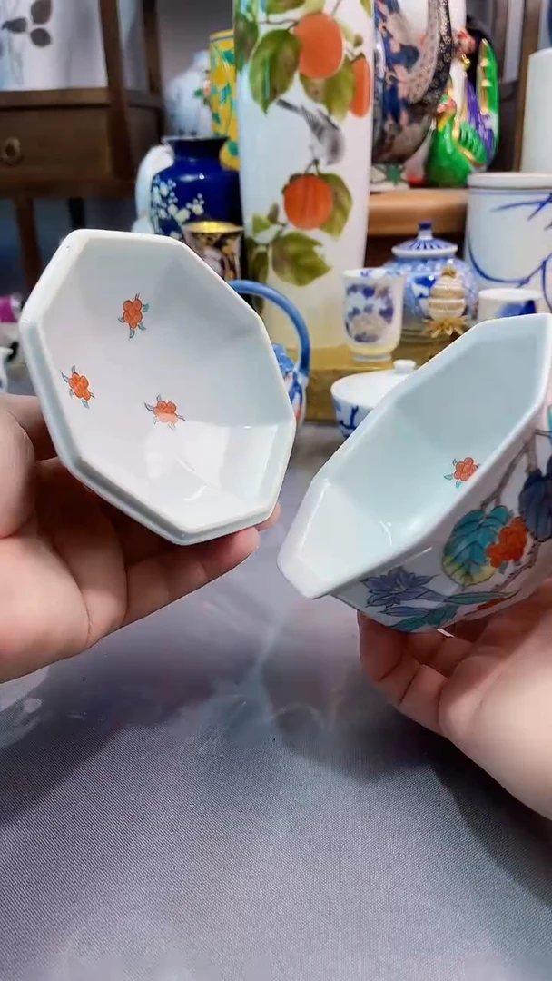 瓷片弥右卫门盖罐