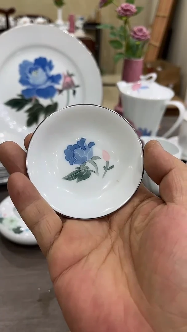 7.5厘米湖南醴陵釉下五彩陶瓷