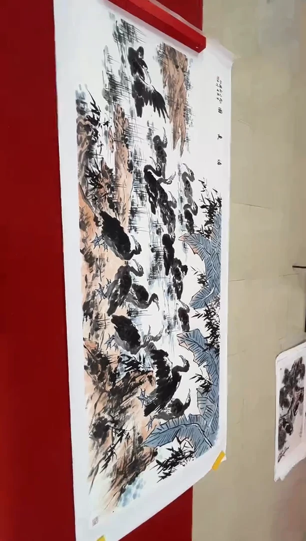 【闪购商品】绘画贺润川-24平尺-花鸟国画-yz