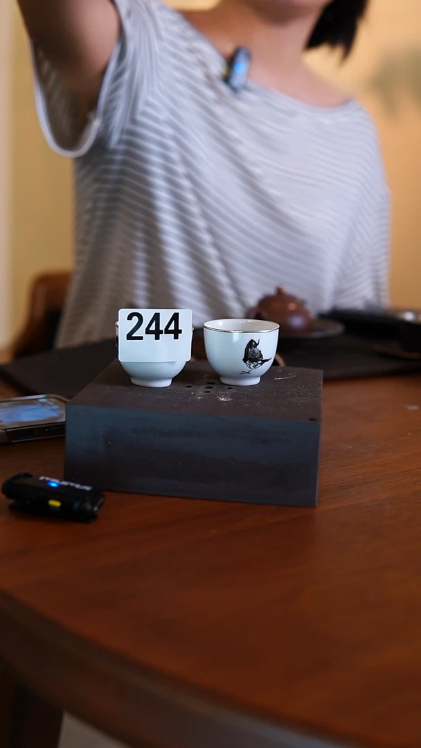 包银八大山人鸟对杯两只款244.....