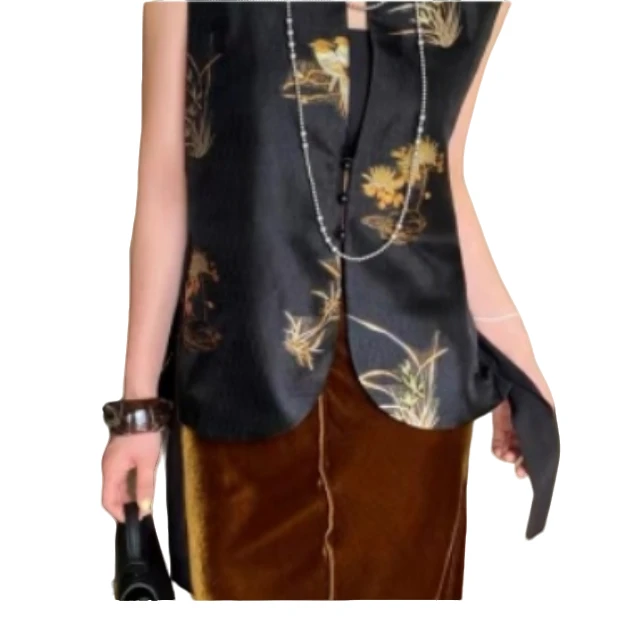 【杨柳依依】休闲时尚百搭新中式马甲MJ9311