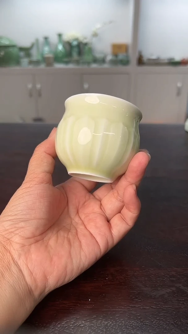 龙泉云间青瓷小米茶器