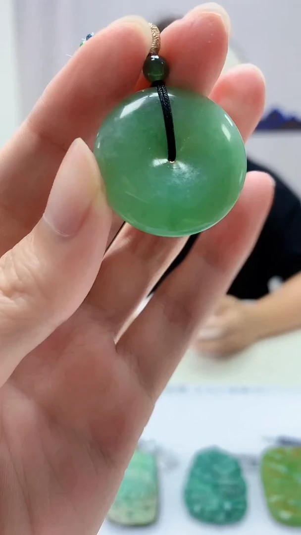 定制翡翠未镶嵌4688zm-毛货挂件扣子11