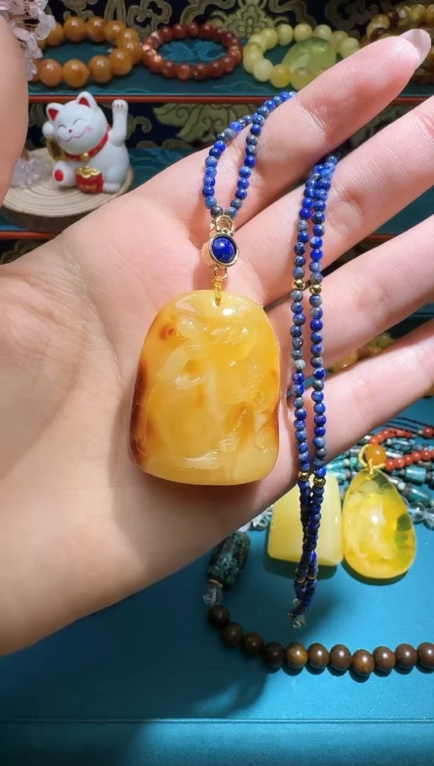 琥珀颈饰未镶嵌多样性的发一件255