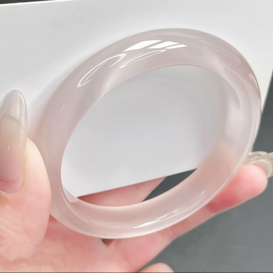 手镯 冰冰粉手镯 显白粉嫩贵气 56圈口