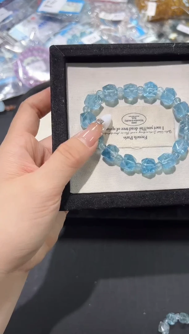 未镶嵌手串托帕石44R多样性发其一【1条】默认微瑕