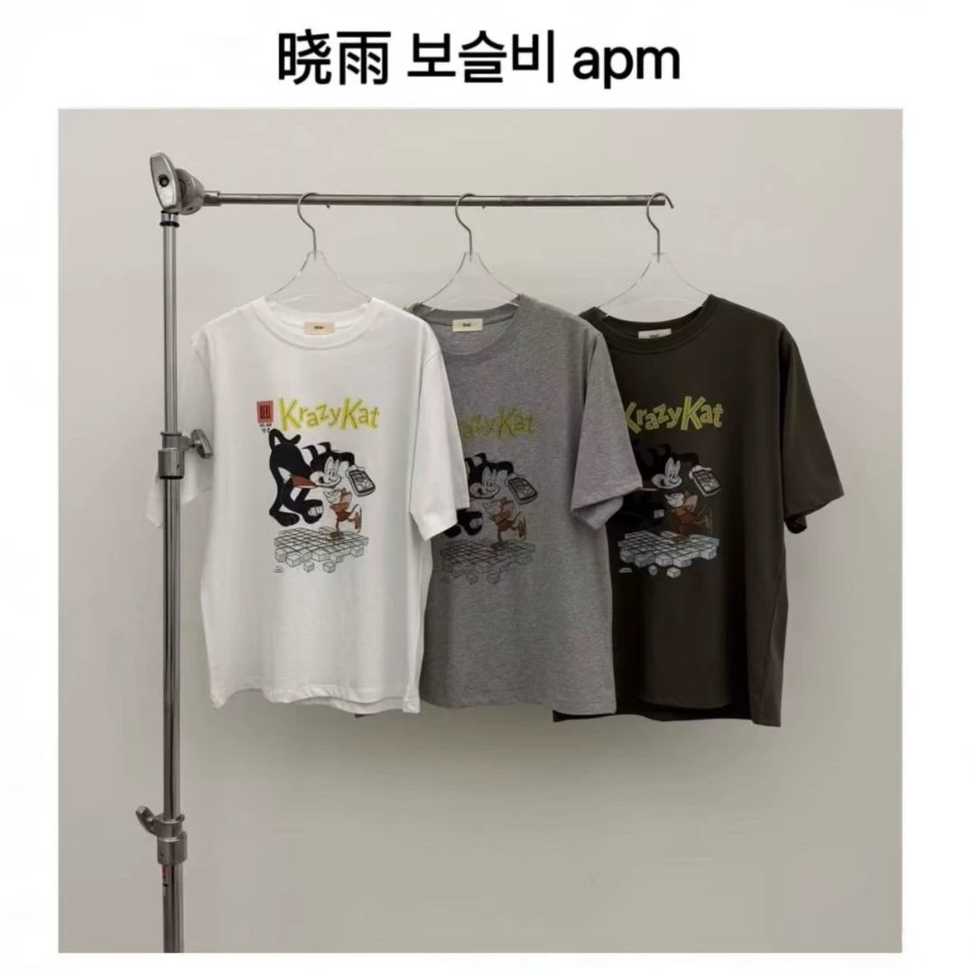 韩国东大门/Se/NO退/猫和老鼠卡通印花短袖T恤
