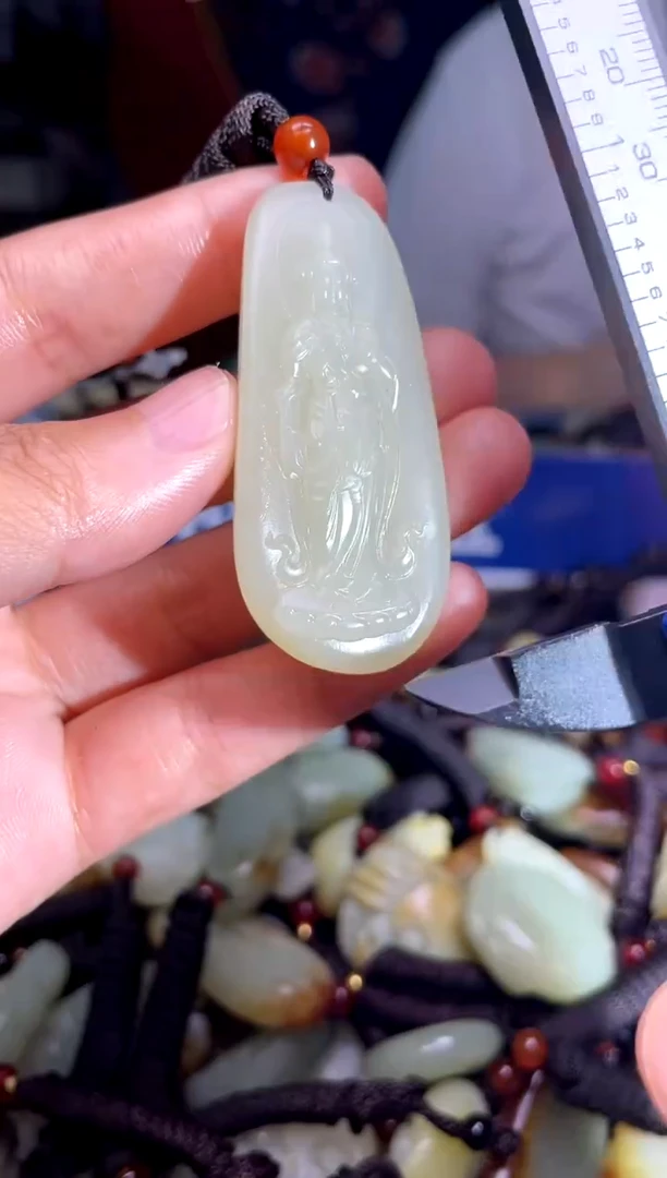 和田玉未镶嵌挂件1