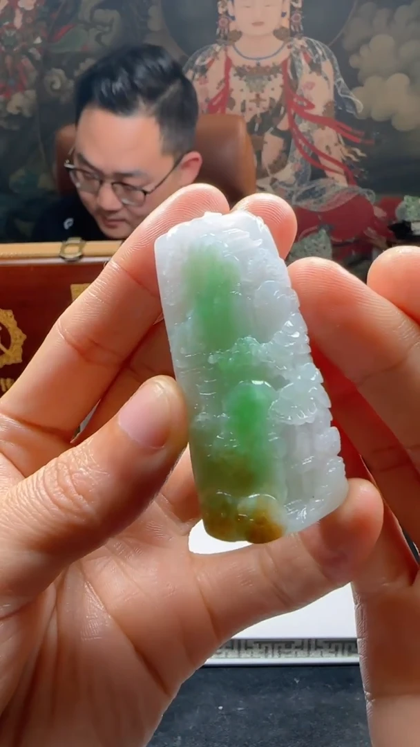 【闪购商品】定制翡翠未镶嵌L-@@QJXC11978