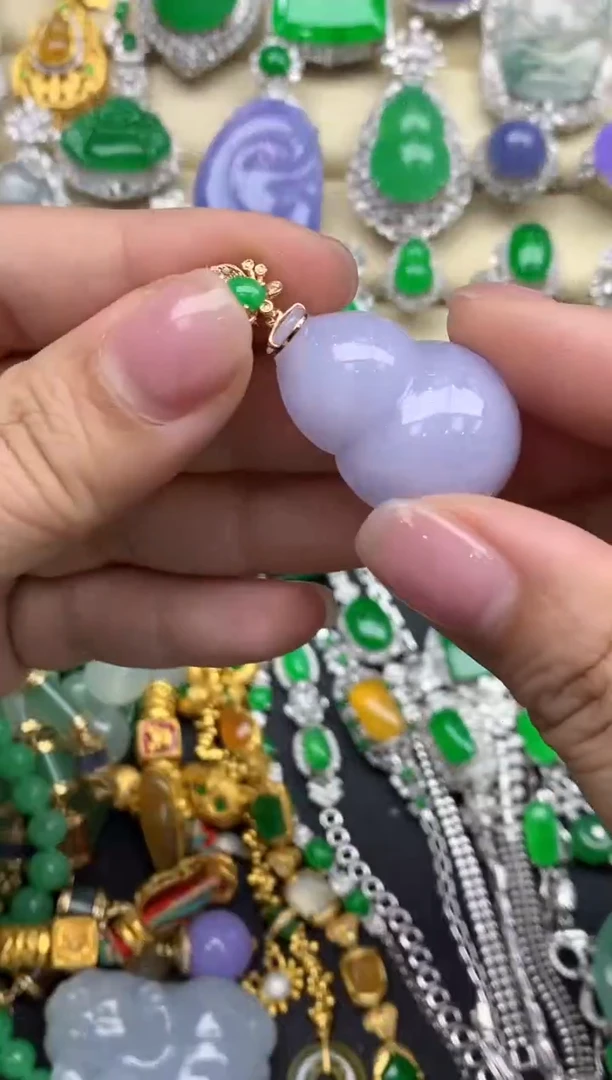 【闪购商品】翡翠颈饰18K金镶嵌518-中国好珍宝