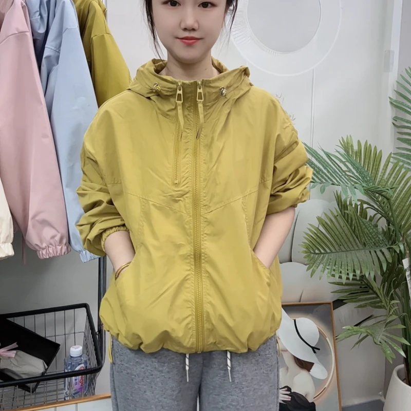 夏季防晒衣女新款2025小个子防紫外线透气时尚轻薄外套短款防晒服