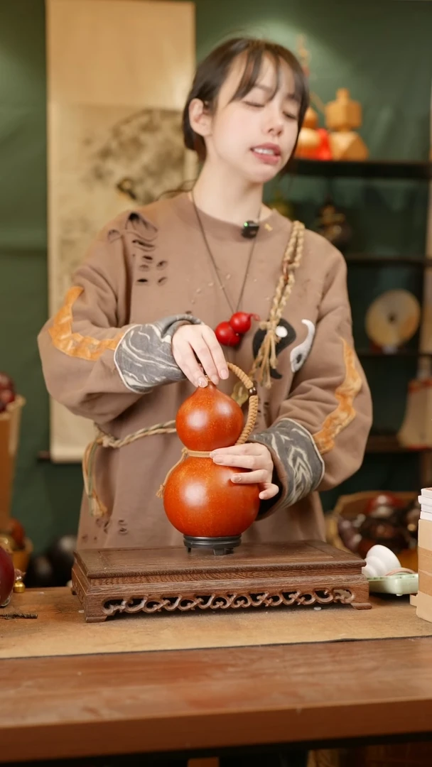 261号精品天然大漆酒葫芦一物一拍~