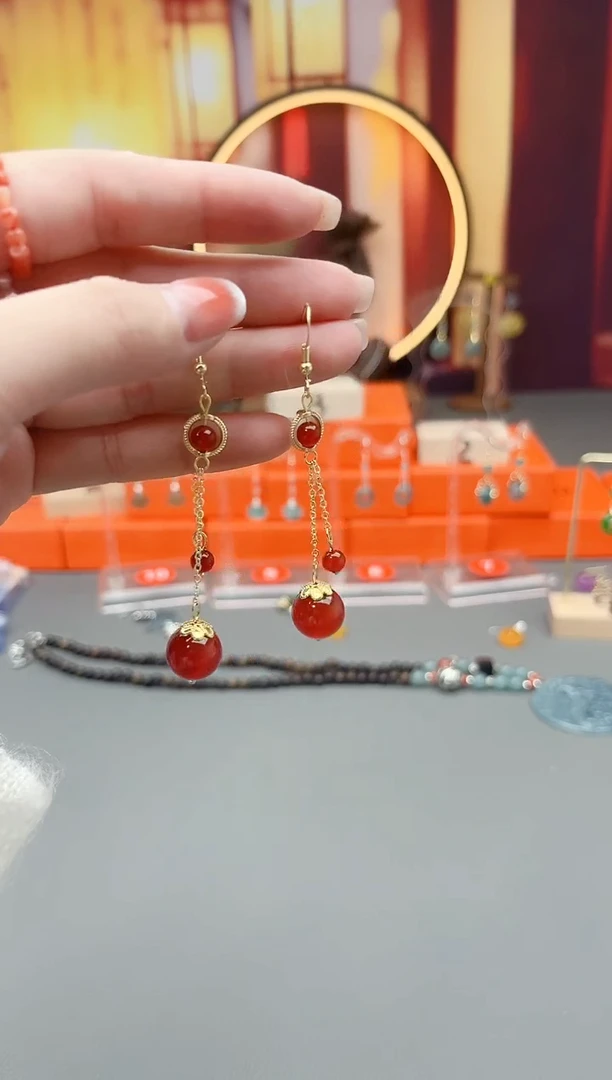 未镶嵌耳钉玛瑙/玉髓331