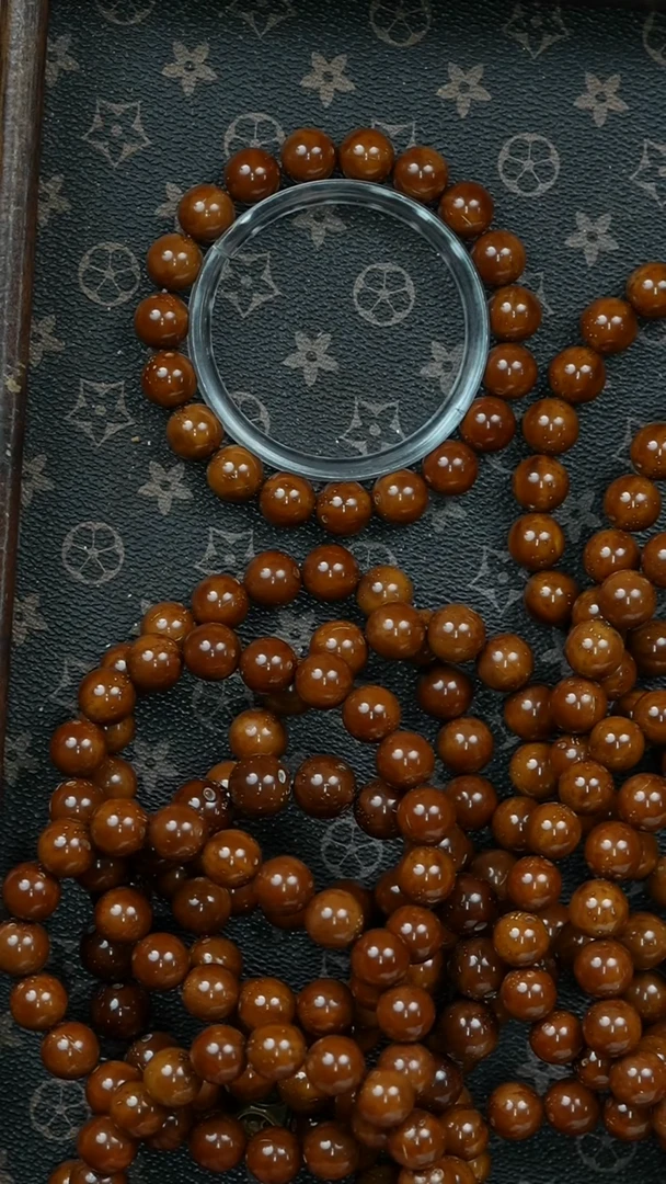 紫金鼠手串7/24咖皮正圆光珠卡11尺寸