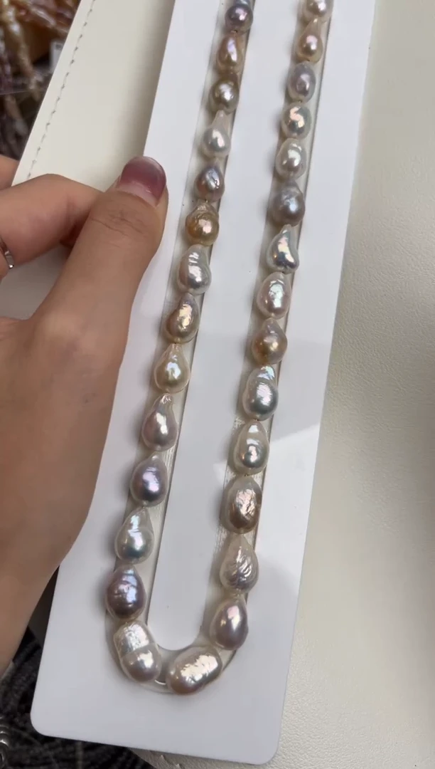 未镶嵌10淡水珍珠巴洛克*珍珠项链10mm左右