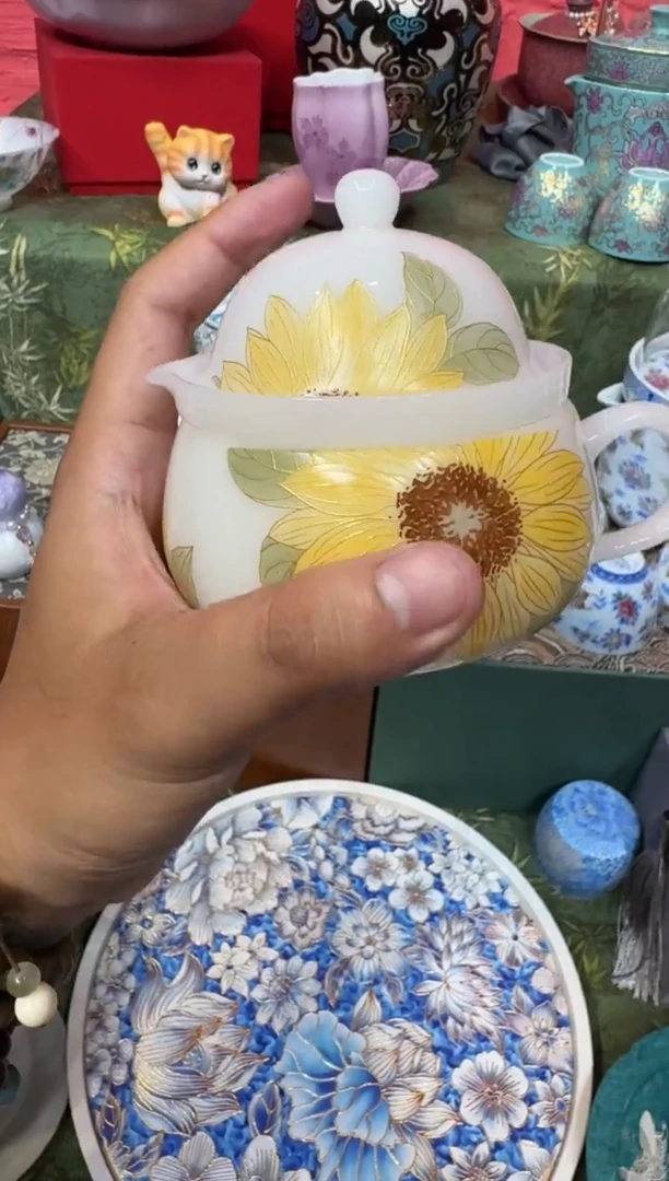 陶瓷陶瓷陶瓷陶瓷鹿一壶三杯
