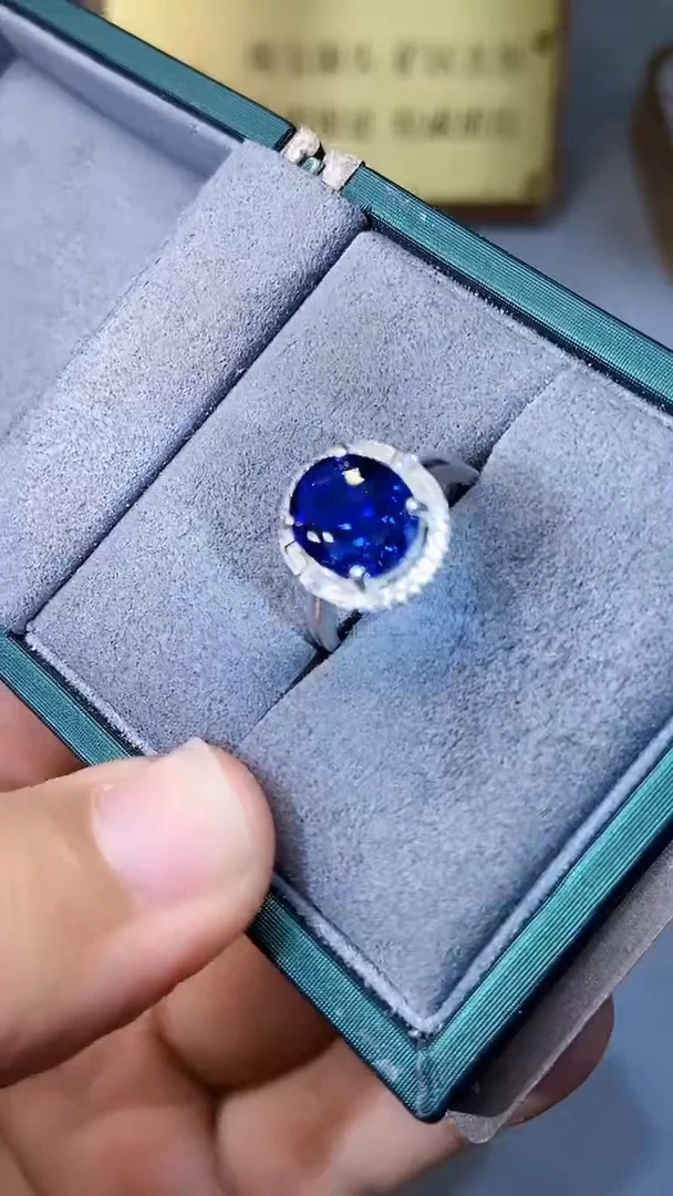 【闪购商品】蓝宝石戒指银S925镶嵌354
