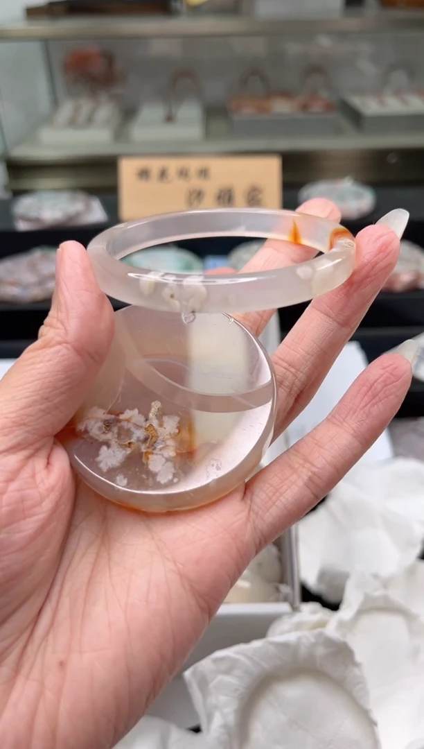 未镶嵌手镯石英质玉59圈口（赠品镯心）001