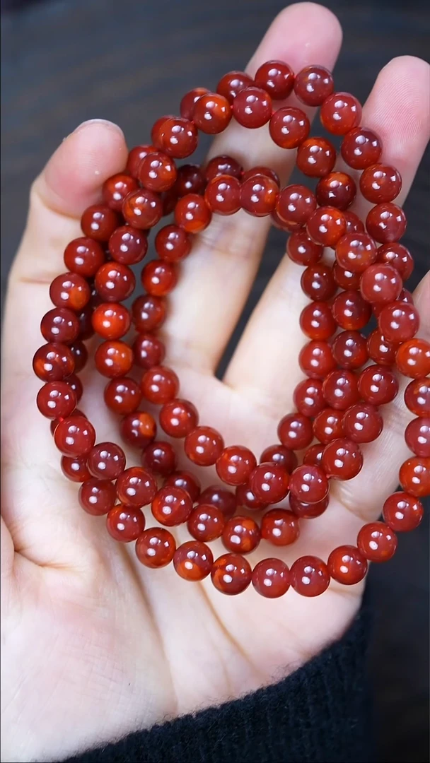 项链未镶嵌南红玛瑙无胶无裂瓦西原矿54g