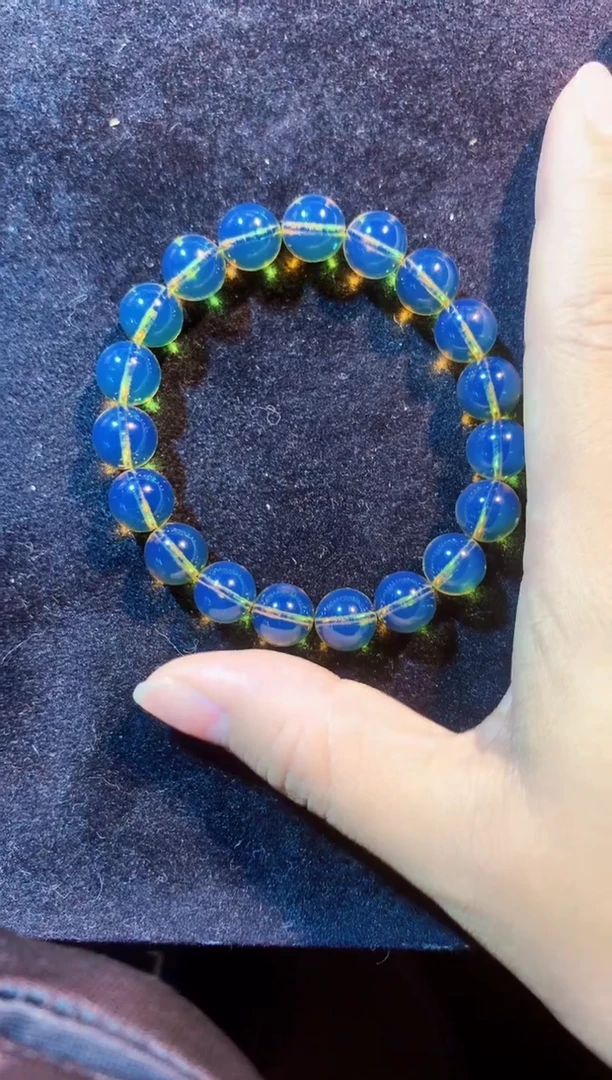 手链蓝珀未镶嵌10MM 单圈