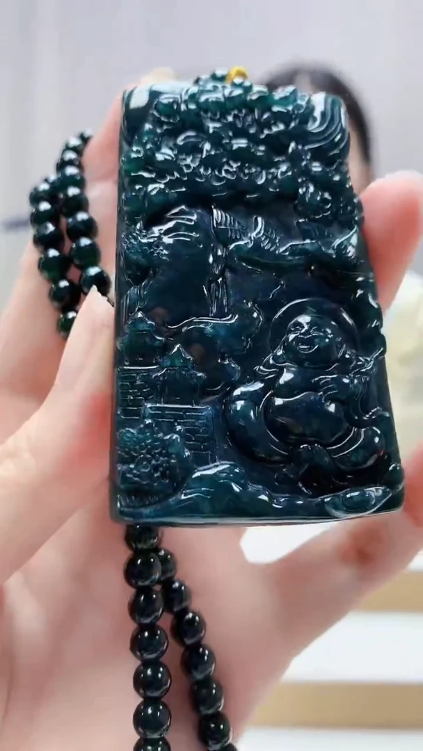 未镶嵌定制翡翠4812zm-毛货挂件50