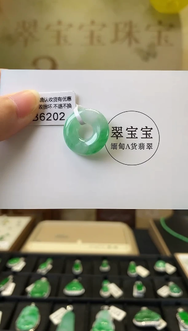 颈饰未镶嵌翡翠D6202 甜甜圈 含运营费