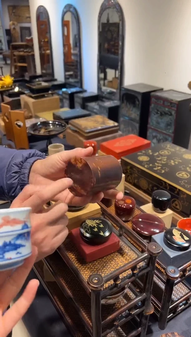 全樱皮 茶枣 大漆漆器大漆漆器