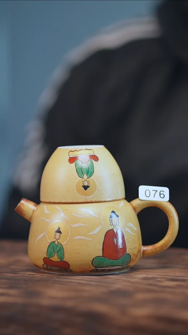 【闪购商品】076景德镇手绘无相佛套装