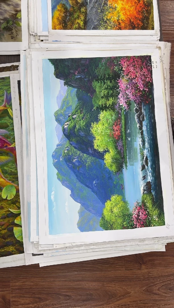 油画【61号】朝鲜原创纯手绘孤品油画