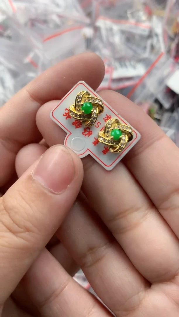银S925镶嵌戒指翡翠1616    10