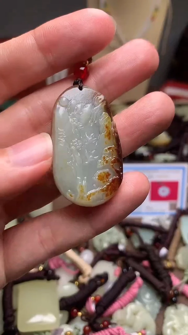 颈饰未镶嵌和田玉新疆料青海料清水和田玉吊坠