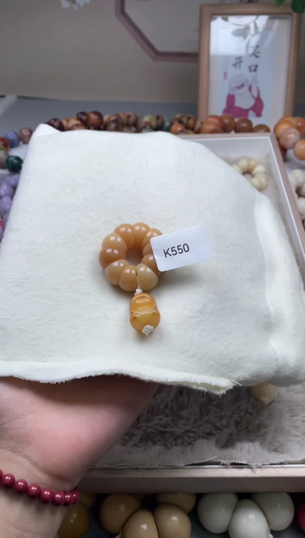 手串菩提根/象牙果K550蒜瓣手捻13-14mm瑕