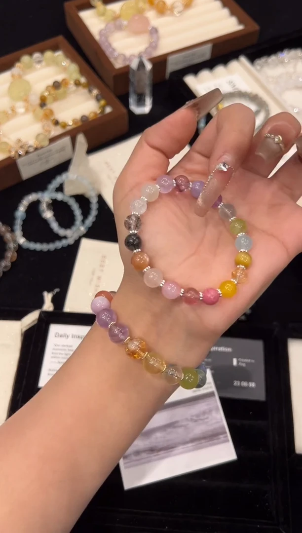 【闪购商品】水晶手链合金多宝手链x195