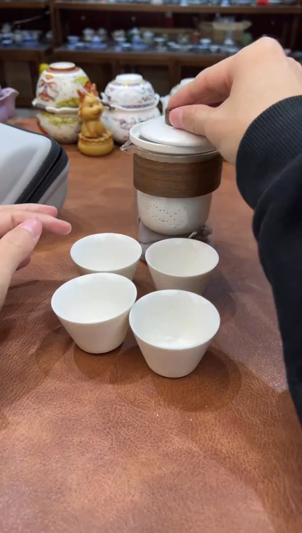 真的很便宜会开片的旅行茶具