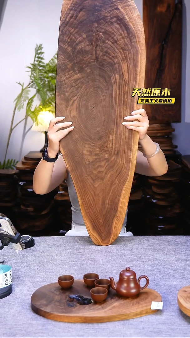 木北美黑胡桃原木.干裂疤结不属于商品质量问题完美主义者慎拍