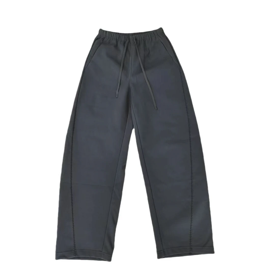 女装；241162手工线弯刀加绒裤