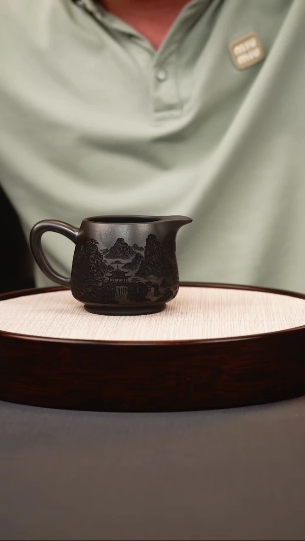 茶壶紫砂石黄公道杯