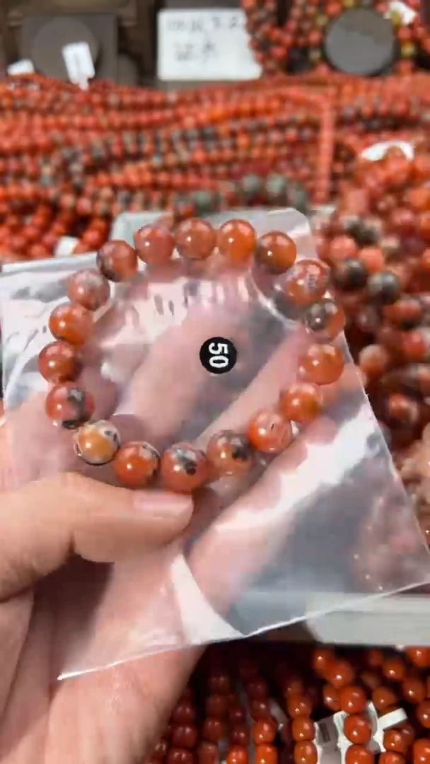 南红玛瑙手串未镶嵌11
