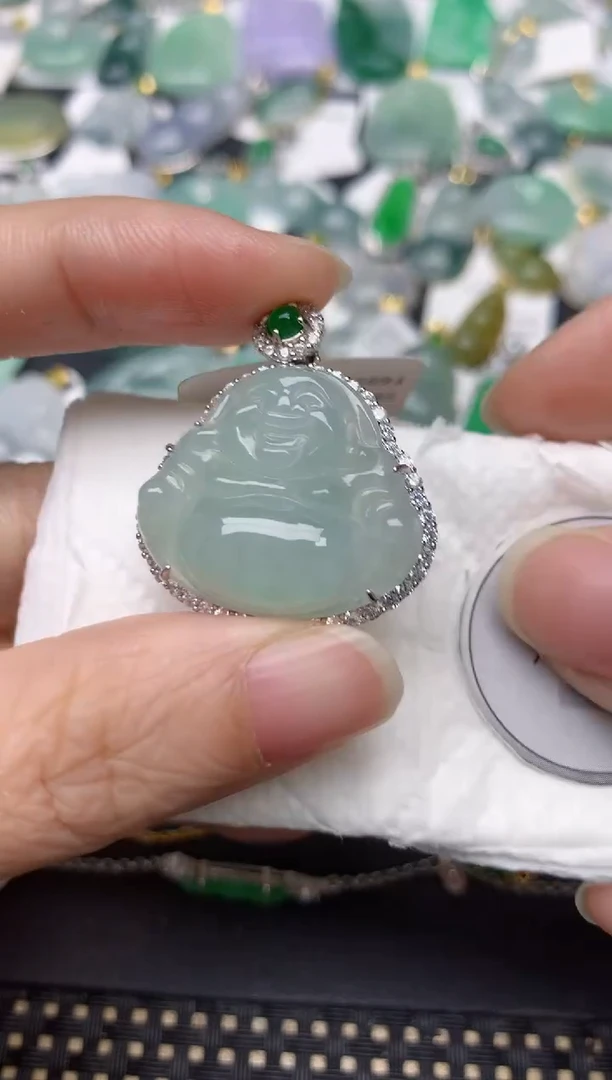 颈饰未镶嵌翡翠天然缅甸A货翡翠