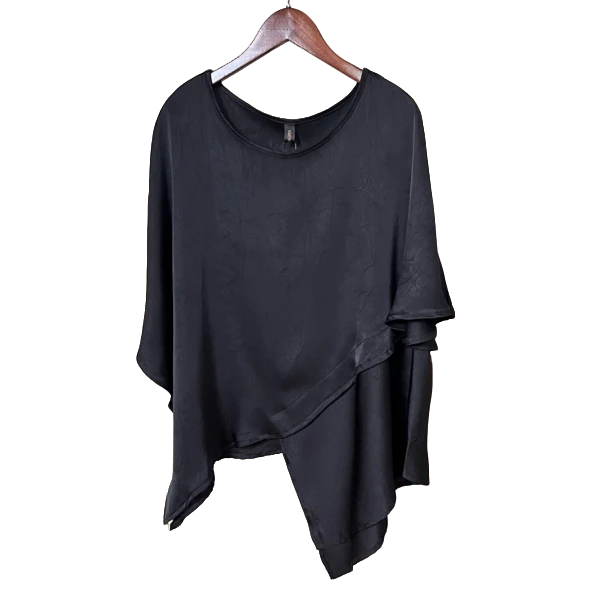 【佳佳】190设计师款高品质不规则气质宽松大码上衣显瘦