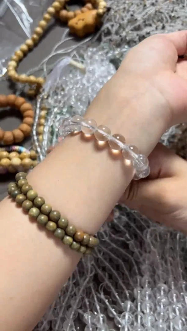 非洲檀香无事牌032白水10mm单圈