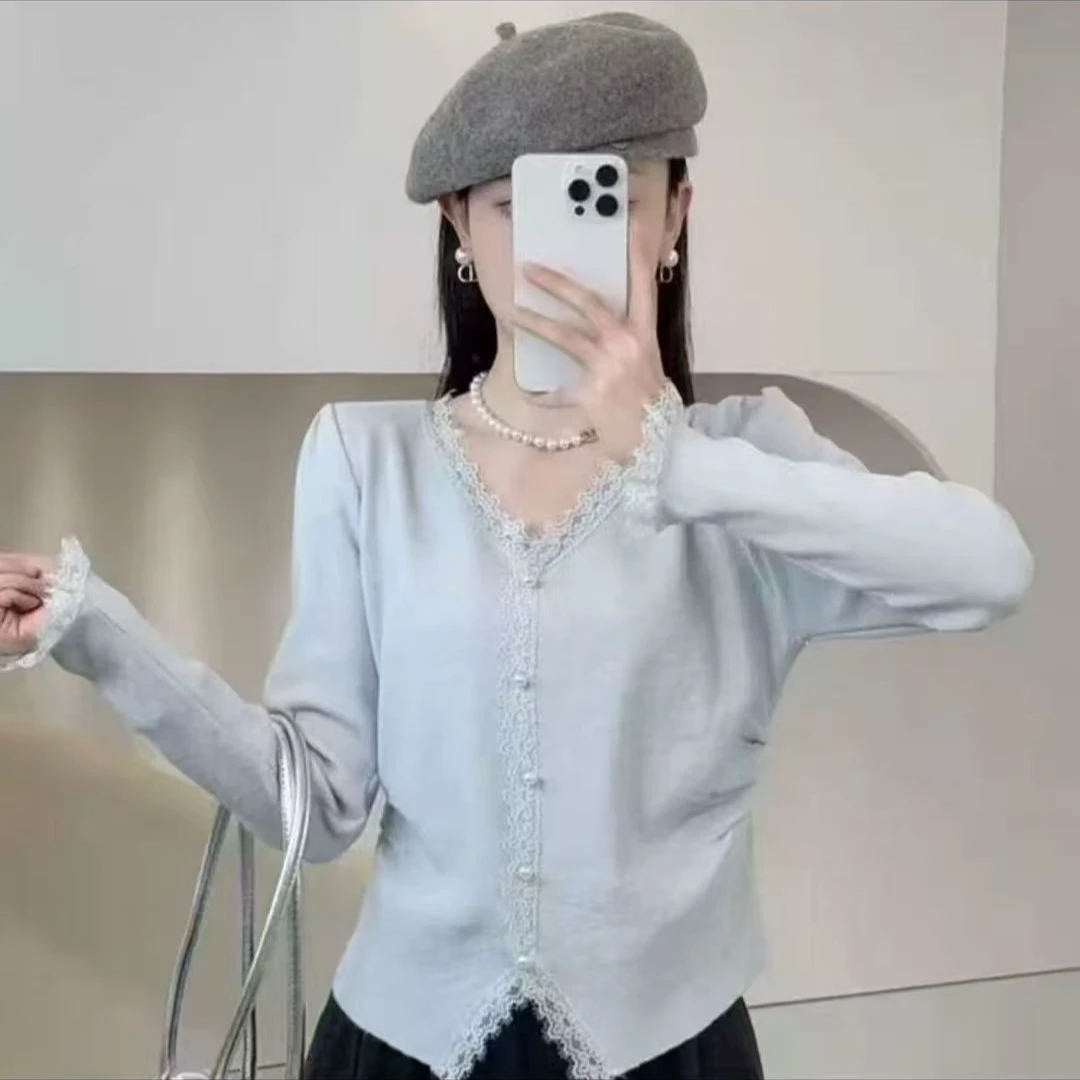 敏子家0518淑女洋气时尚打底显瘦气质长袖修身款上衣