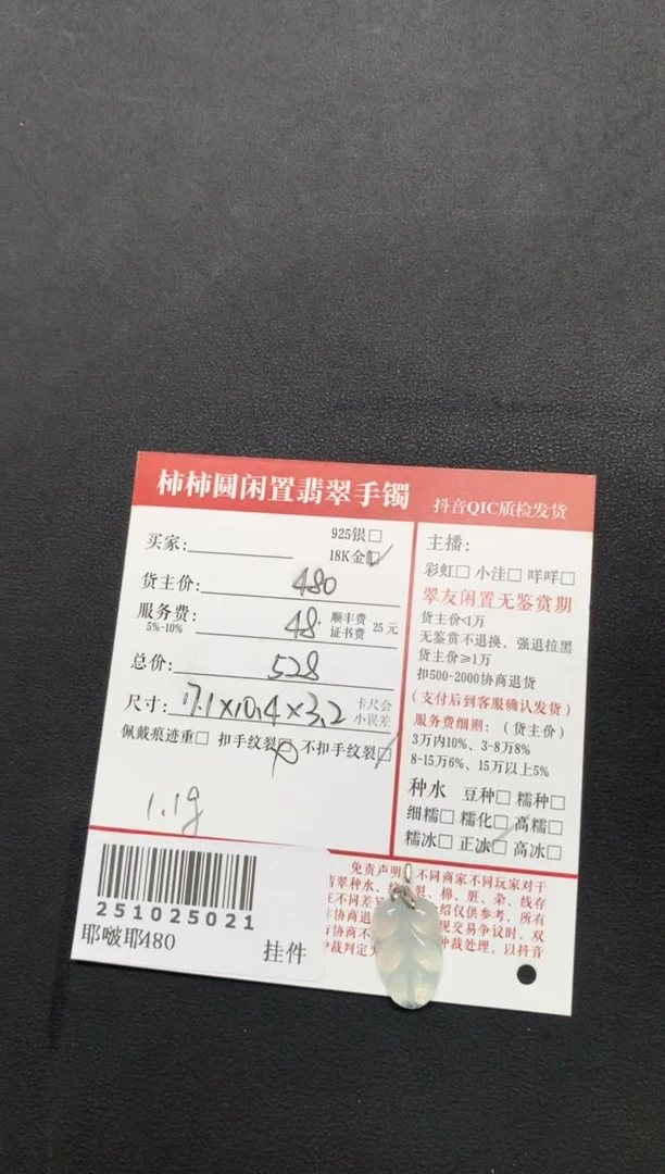 颈饰18K金镶嵌翡翠姐姐251025021