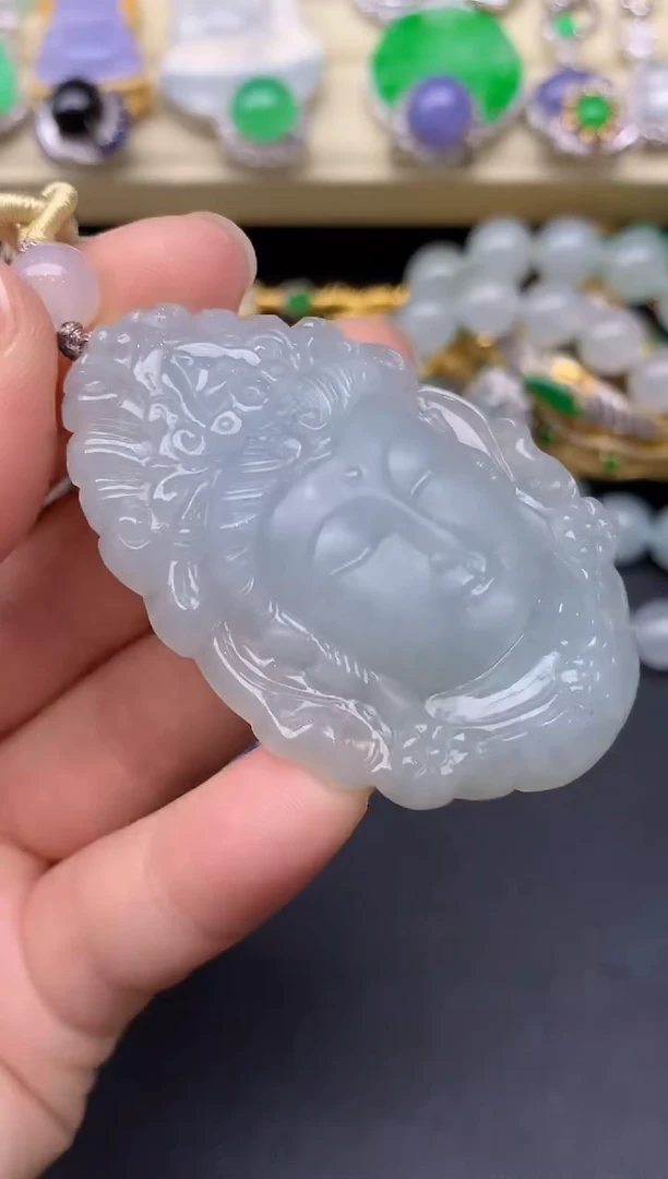 颈饰未镶嵌翡翠146-雪姐翡翠天天见