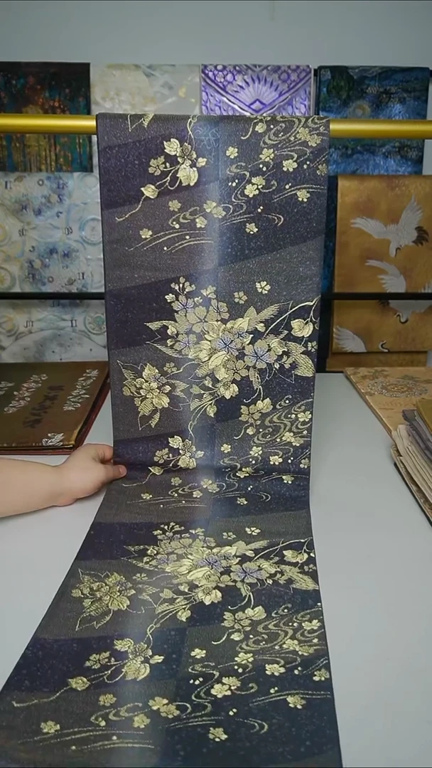 织绣织锦30织金小花