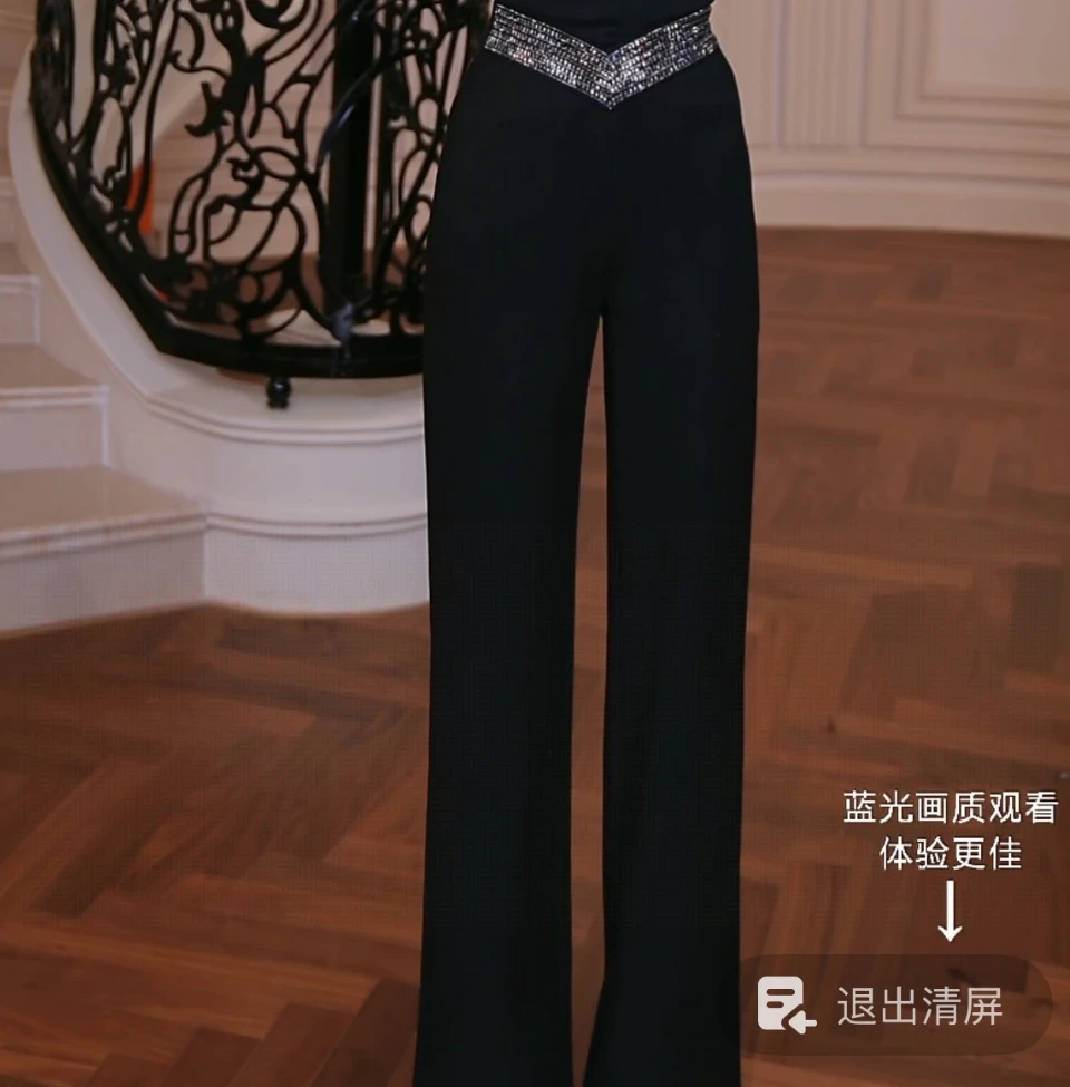 【芙娜妮】2025秋冬季时尚套装女款爆款轻奢洋气百搭裤子F2531166B