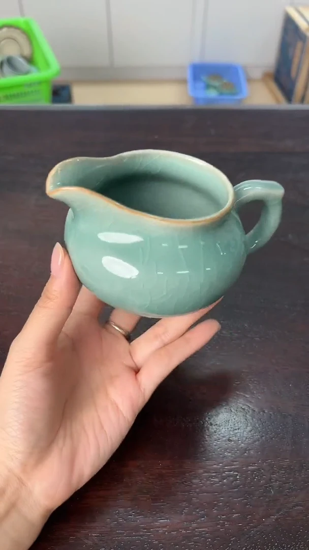 龙泉云间青瓷小米茶器
